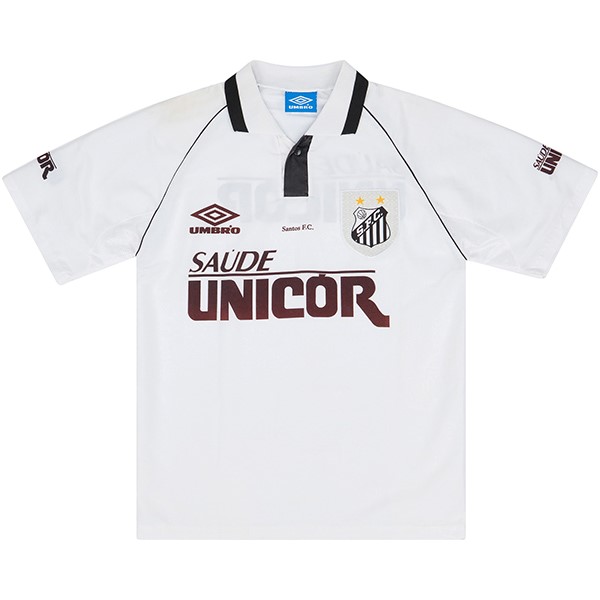 Tailandia Camiseta Santos Primera Equipación Retro 1997 Blanco